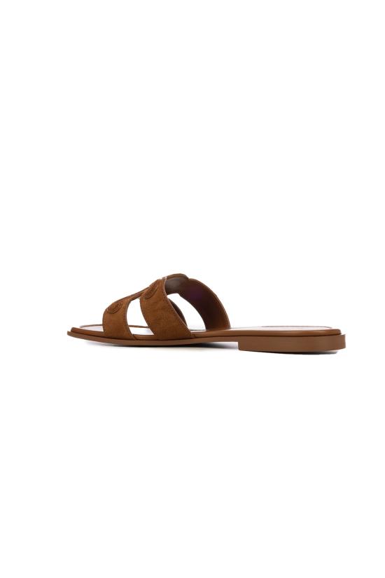 26FW 셀린느 스웨이드 카프스킨 마리나 트리옹프 뮬 368235122C 20OX CINAMMON - CELINE