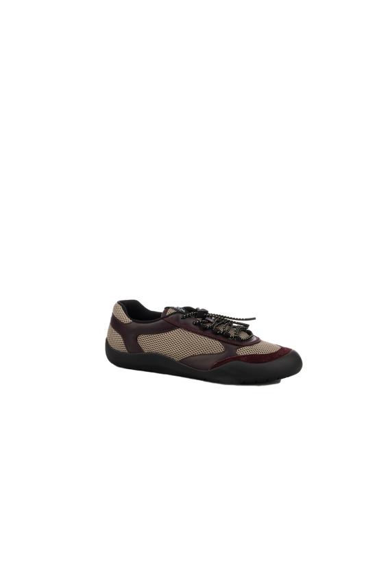 26FW 프라다 스피드락 레더 앤 메쉬 패브릭 스니커즈 2EE4683ZM0 F05HX ARGILLA BORDEAUX - PRADA
