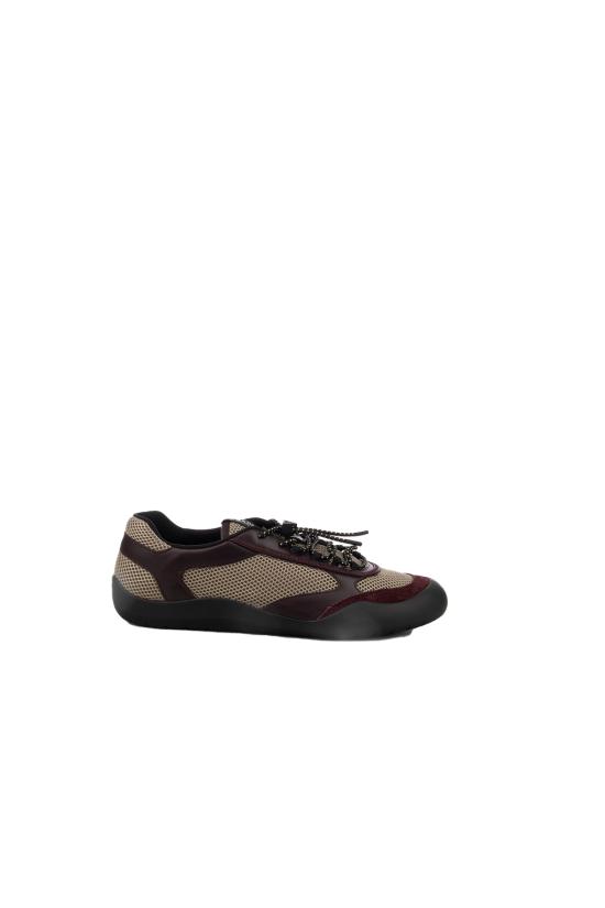 26FW 프라다 스피드락 레더 앤 메쉬 패브릭 스니커즈 2EE4683ZM0 F05HX ARGILLA BORDEAUX