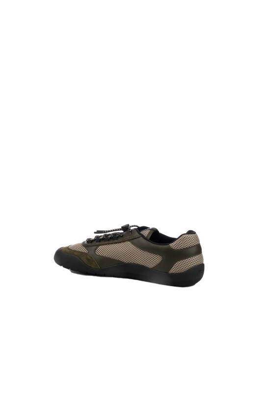 26FW 프라다 스피드락 레더 앤 메쉬 패브릭 스니커즈 2EE4683ZM0 F0161 Militare - PRADA