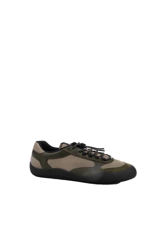 26FW 프라다 스피드락 레더 앤 메쉬 패브릭 스니커즈 2EE4683ZM0 F0161 Militare - PRADA