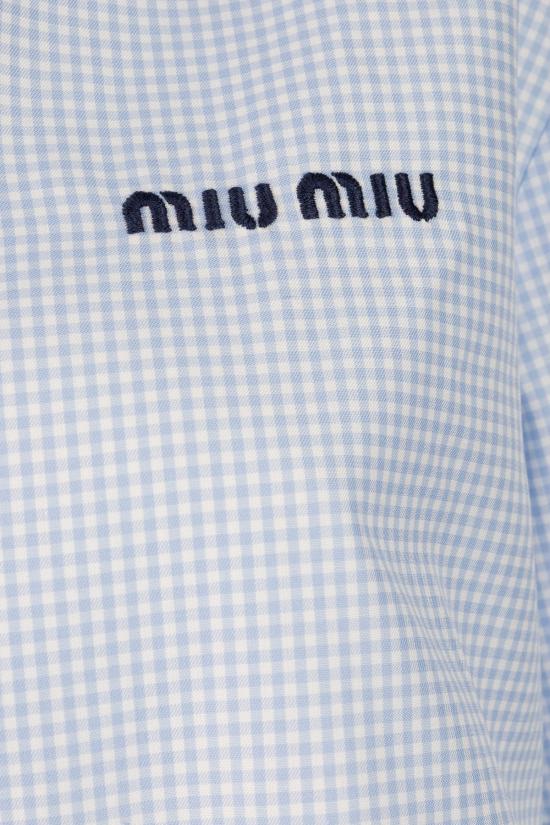 26FW 미우미우 셔츠 MK2048197I F0UB3 BIANCO CIELO - MIU MIU
