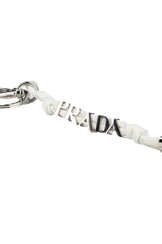 26FW 프라다 스피드락 코드 키 링 2PT0142HE2 F0009 Bianco - PRADA