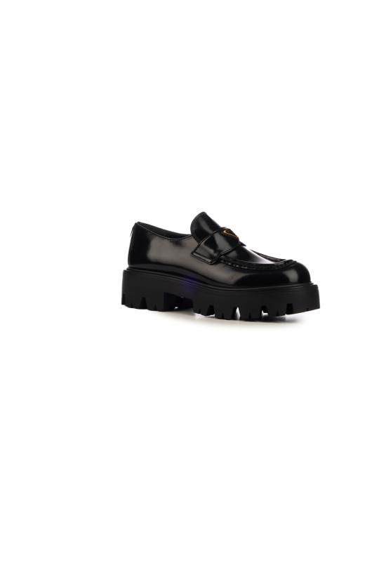 26FW 프라다 모노블럭 러버솔 레더 로퍼 1D185OFB050055 F0002 NERO - PRADA
