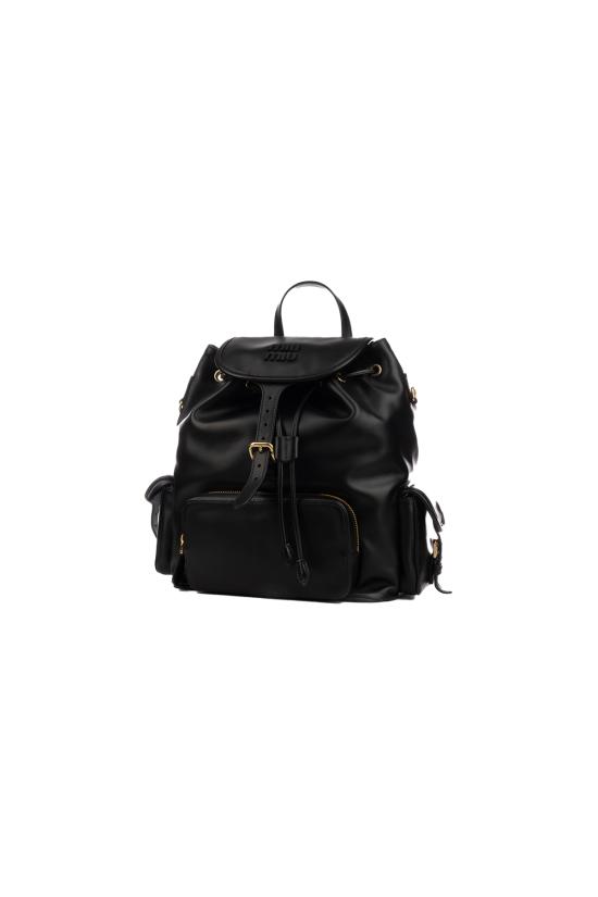 26FW 미우미우 백팩 5BZ042VOOO2CRW F0002 Nero - MIU MIU