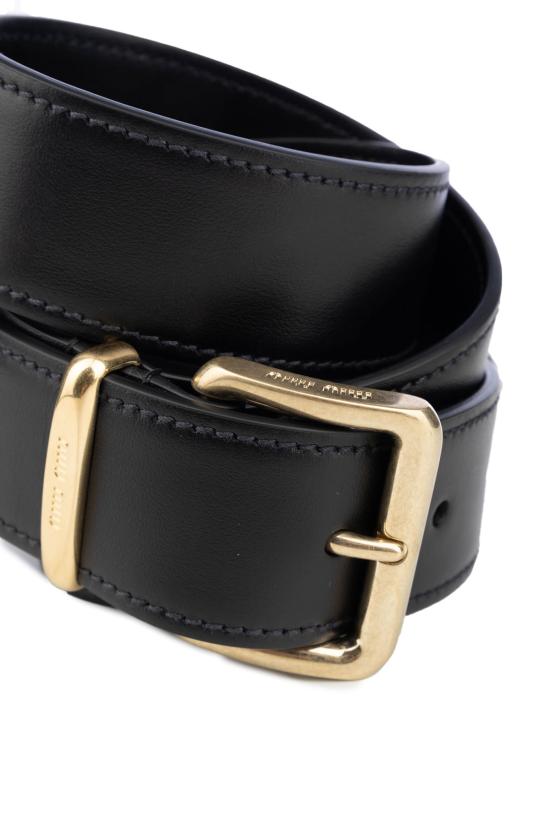 26FW 미우미우 벨트 5CC5362AIX F0002 Black - MIU MIU