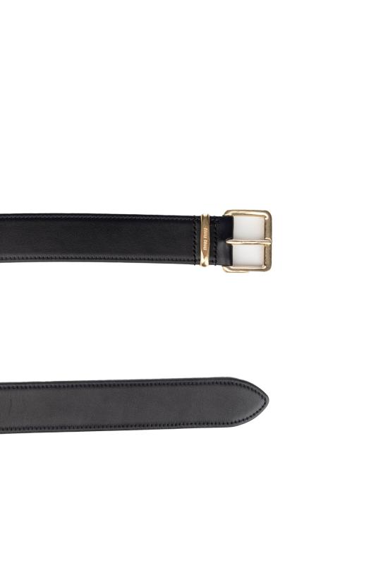 26FW 미우미우 벨트 5CC5362AIX F0002 Black - MIU MIU