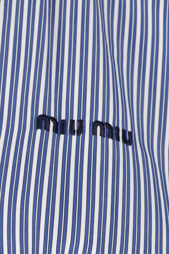 26FW 미우미우 셔츠 MK2047195D F098Z BIANCO COBALTO - MIU MIU