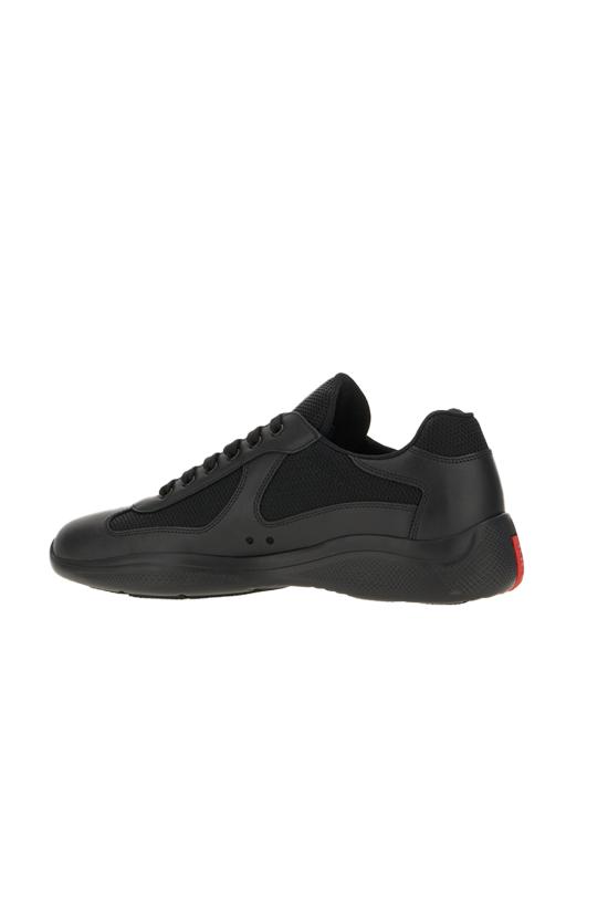 26FW 프라다 아메리카 컵 가죽 레더 로우탑 스니커즈 4E3400FG0006GW F0002 Nero - PRADA