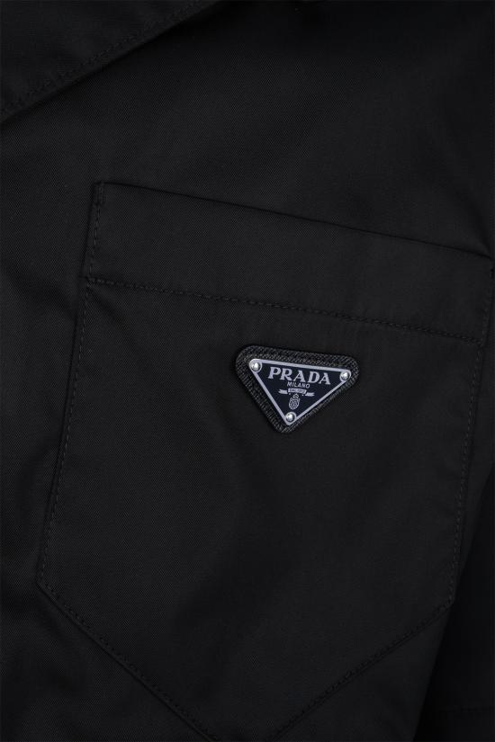 26FW 프라다 리나일론 반팔 셔츠 SC4491WQ8 F0002 Nero - PRADA