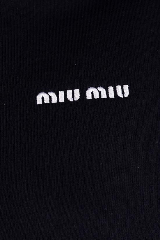 26FW 미우미우 폴로 티셔츠 MJNA41191L F0008 BLEU - MIU MIU