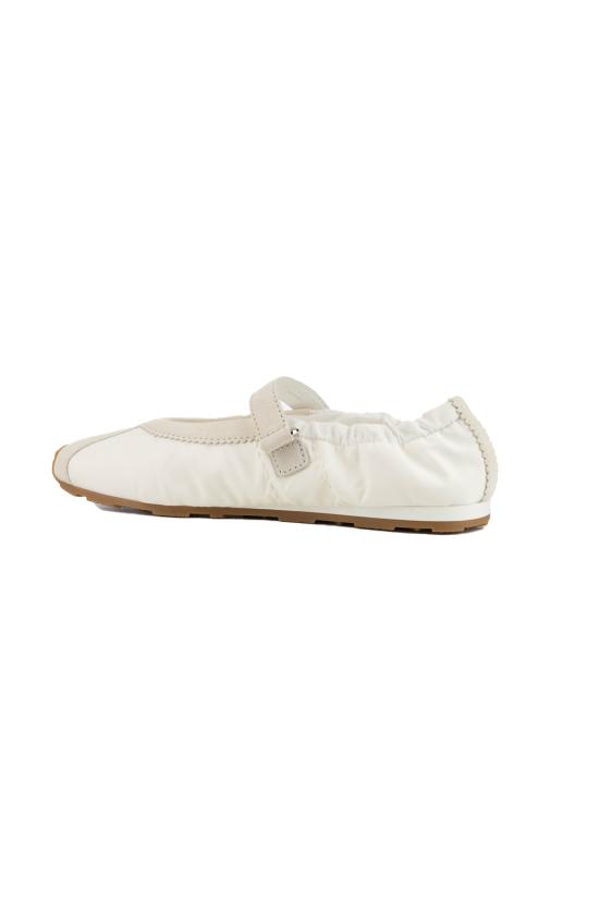 26FW 미우미우 플랫 슈즈 5F370EFD005D7C F0009 Bianco - MIU MIU