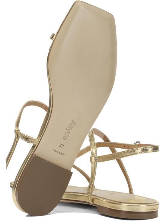 26FW 에이드 샌들 ELLANAPPA LEATHER LAMINATEDGOLD - AEYDE