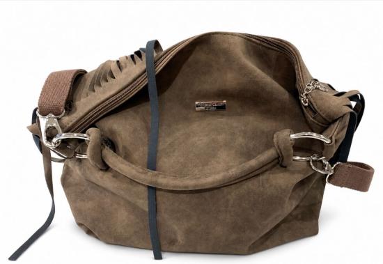26SS TERESA CAMBI 가방 P40FRANGE MARRONE