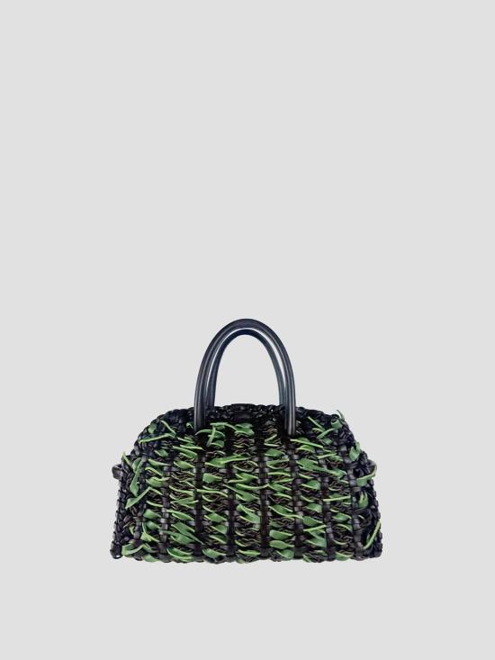 26SS 자크뮈스 TURISMO 투리스모 소프트 스몰 볼링 토트벡 BAW00416CC23C04 8BT BROWN GREEN ROSEMARY - JACQUEMUS