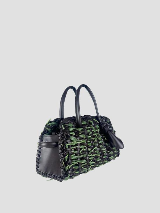 26SS 자크뮈스 TURISMO 투리스모 소프트 스몰 볼링 토트벡 BAW00416CC23C04 8BT BROWN GREEN ROSEMARY - JACQUEMUS
