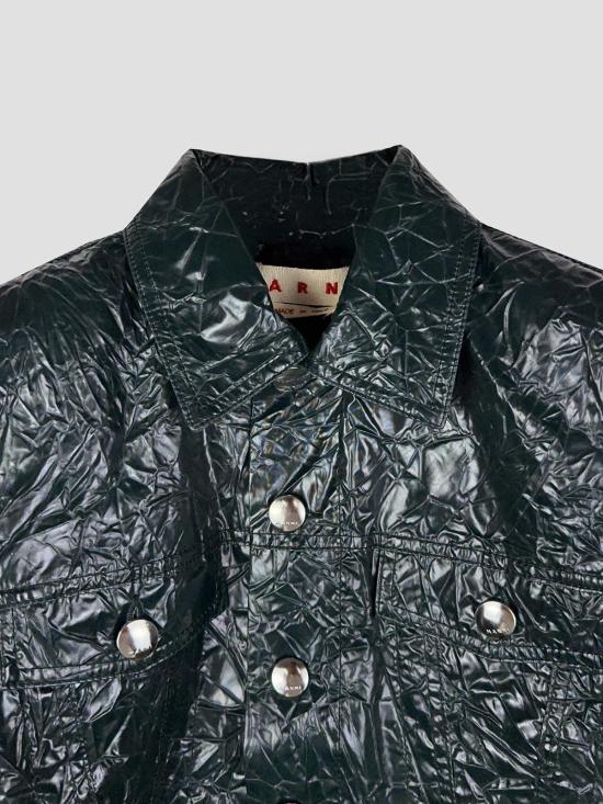 26FW 마르니 가죽 자켓 GIMA0337U0UTP817 00V93 DARK PETROL - MARNI