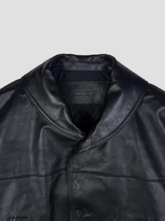 26SS 자크뮈스 가죽 자켓 JAM00100AC03C13 990 BLACK - JACQUEMUS