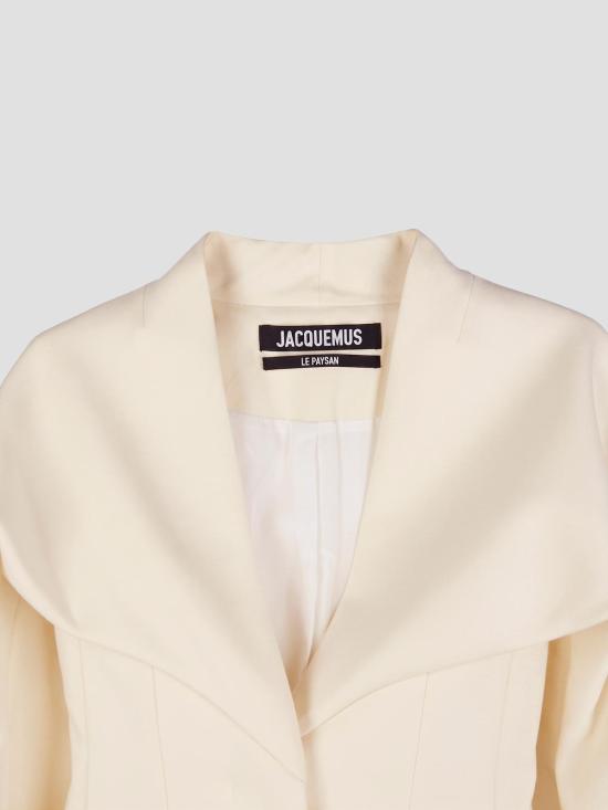 26SS 자크뮈스 르 페이산 숄 칼라 자켓 JAW00133AW00733 110 OFF WHITE - JACQUEMUS