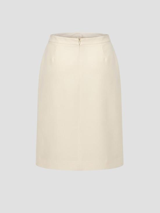26FW 질샌더 미디 스커트 J02MA0402J40356 102 PORCELAIN - JIL SANDER