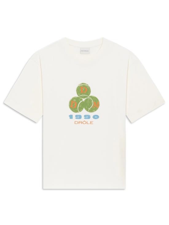 26FW 드롤드무슈 반팔 티셔츠 LTS328CO248 OW Bianco