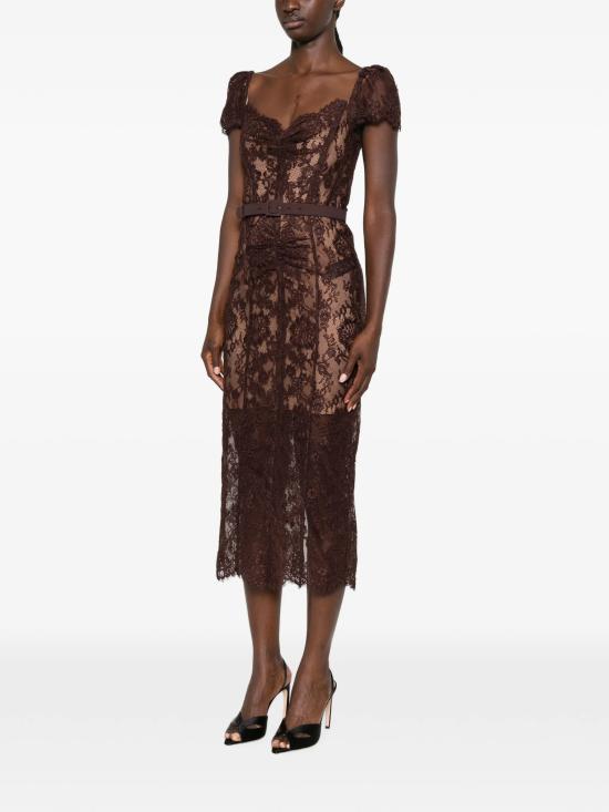 26FW 셀프 포트레이트 롱 원피스 PF26099MABR BROWN Marrone - SELF PORTRAIT