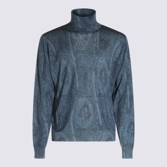 26FW 에트로 터틀넥 MRKF0079 AK464X0883 LIGHT BLUE