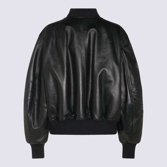26FW 디 아티코 가죽 자켓 261WCB00004 LBT128AA100 Black - THE ATTICO