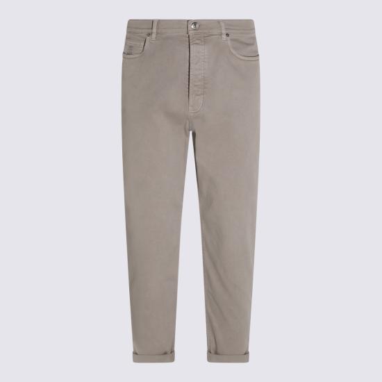 26FW 브루넬로 쿠치넬리 스트레이트 팬츠 M277PO2090 C7500 Taupe