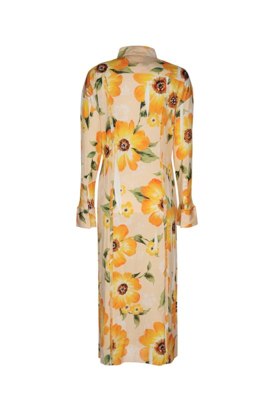 25SS 아크네 스튜디오 롱 원피스 A20803 DCT ORANGEMULTI - ACNE STUDIOS