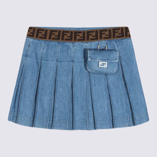 26FW [키즈] 펜디 스커트 JFE165 ATRFF0QG0 Denim