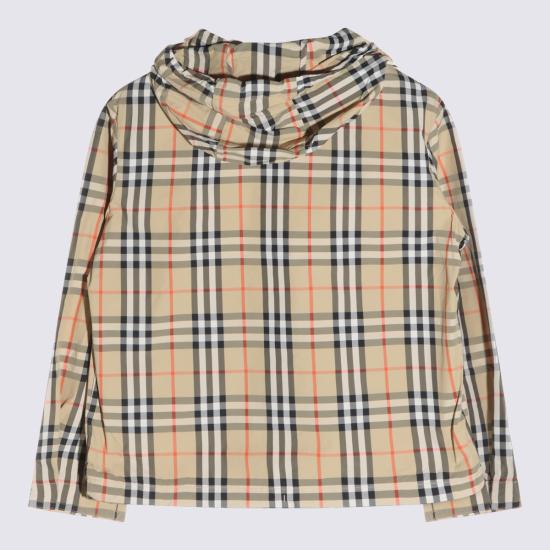 26FW [키즈] 버버리 캐주얼 자켓 8126059 B9368 SAND IP CHECK - BURBERRY