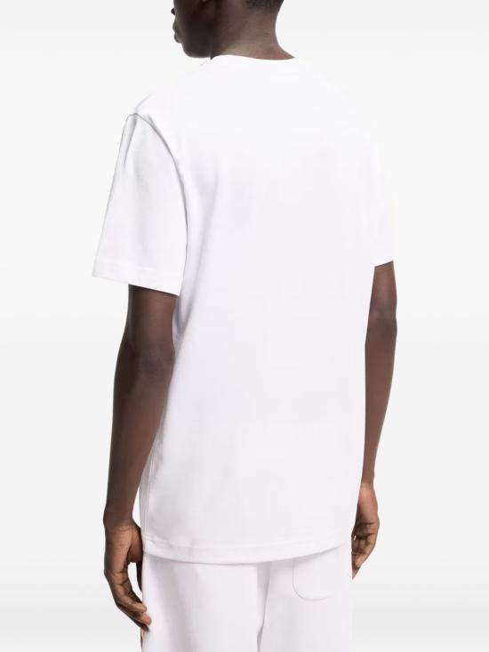 26FW 몽클레어 로고 프린트 티셔츠 8C00025 89AUG00A Bianco - MONCLER