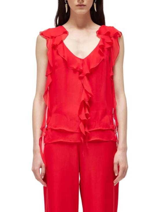 26SS 블루걸 블라우스 RA6063TS441 81663 RED - BLUGIRL