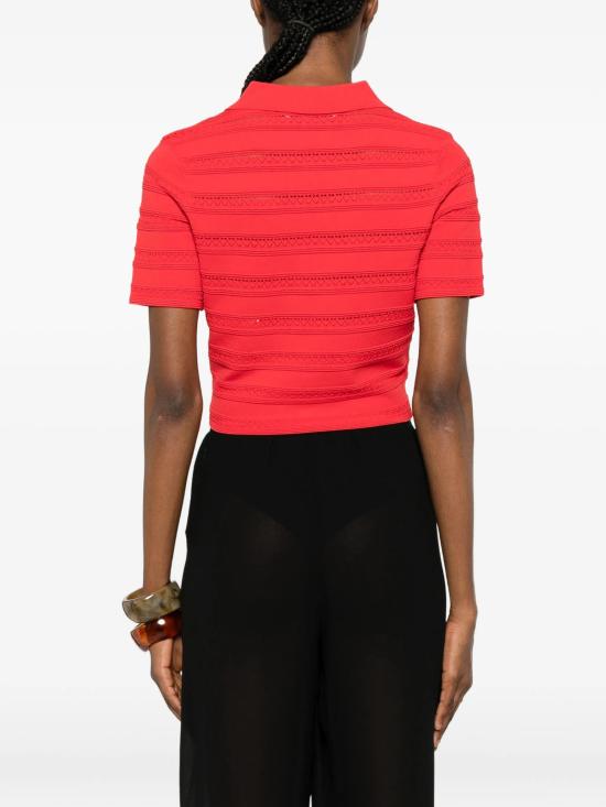 26SS 블루걸 폴로 티셔츠 RA6052MA89R 81663 RED - BLUGIRL