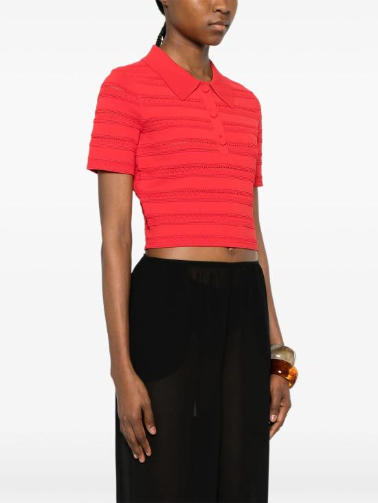 26SS 블루걸 폴로 티셔츠 RA6052MA89R 81663 RED - BLUGIRL
