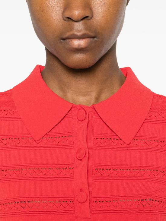 26SS 블루걸 폴로 티셔츠 RA6052MA89R 81663 RED - BLUGIRL