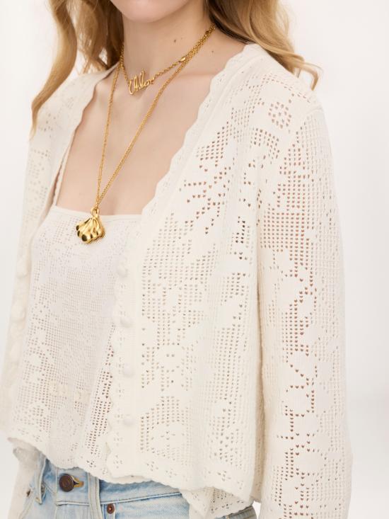 26FW 끌로에 스웨터 CH26AMC10850 101 Bianco - CHLOE