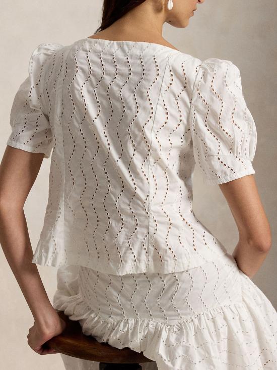26SS 랄프 로렌 블라우스 211B20259 001 WHITE - RALPH LAUREN