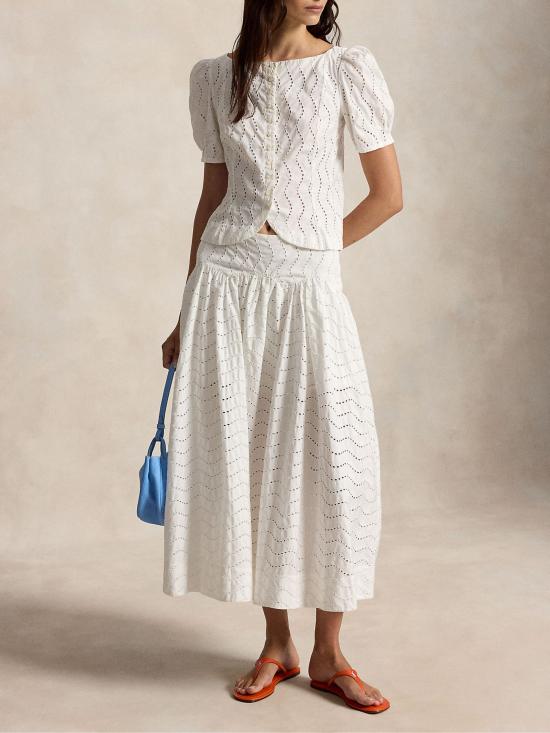 26SS 랄프 로렌 블라우스 211B20259 001 WHITE - RALPH LAUREN