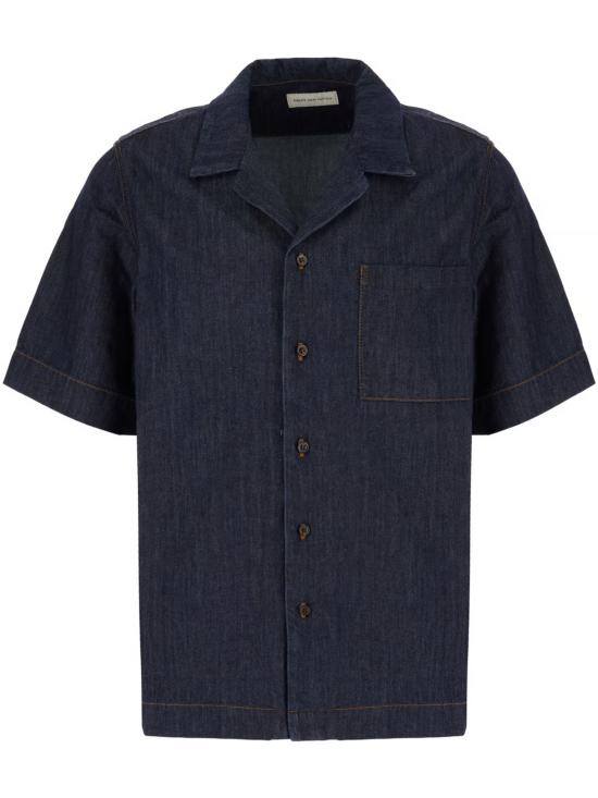 26SS 드리스 반 노튼 반팔 셔츠 2610207433386 507 NAVY