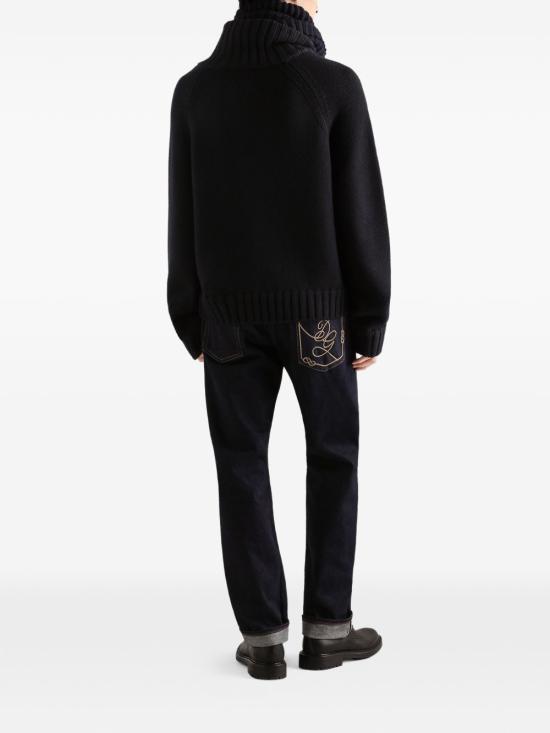 26FW 돌체앤가바나 스트레이트 팬츠 GP14JZ G8NM1S9001 Nero - DOLCE & GABBANA