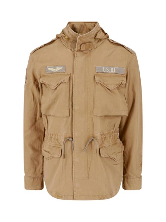 26FW 폴로 랄프로렌 로고 아이코닉 밀리터리 자켓 710961616 500 KHAKI WASH