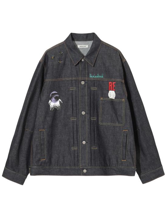 26SS 언더커버 긴팔 셔츠 UP1F4206 INDIGO DENIM BLUE