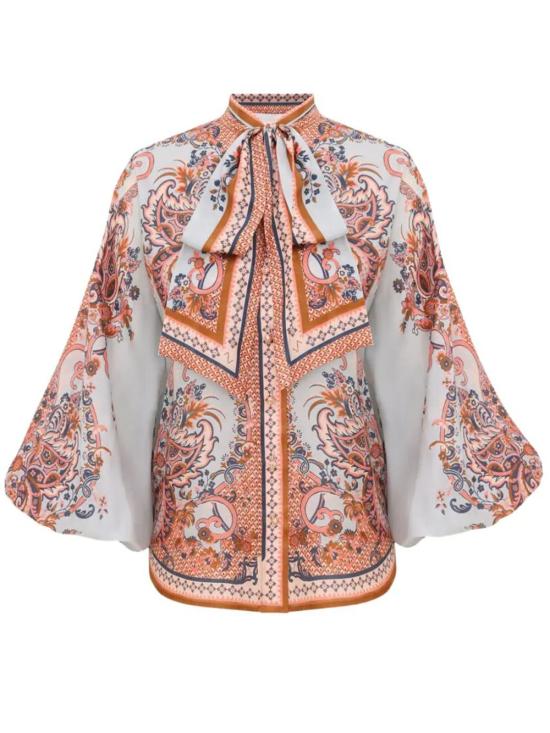 26FW 짐머만 블라우스 4461TSS261 BLUPF BLUE PAISLEY FLORAL