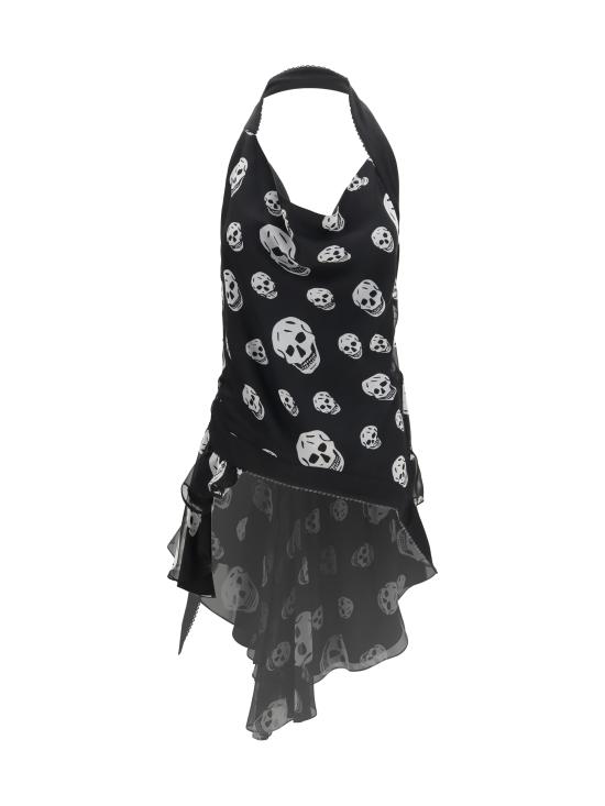26FW 알렉산더 맥퀸 머플러/스카프 872175QDAPZ 1233 BLACK