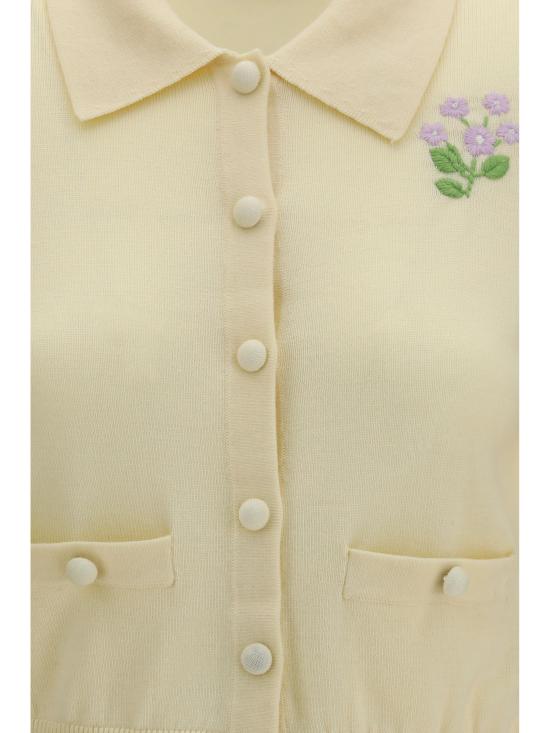 26FW 셀프 포트레이트 가디건 PF26143CAY YELLOW - SELF PORTRAIT