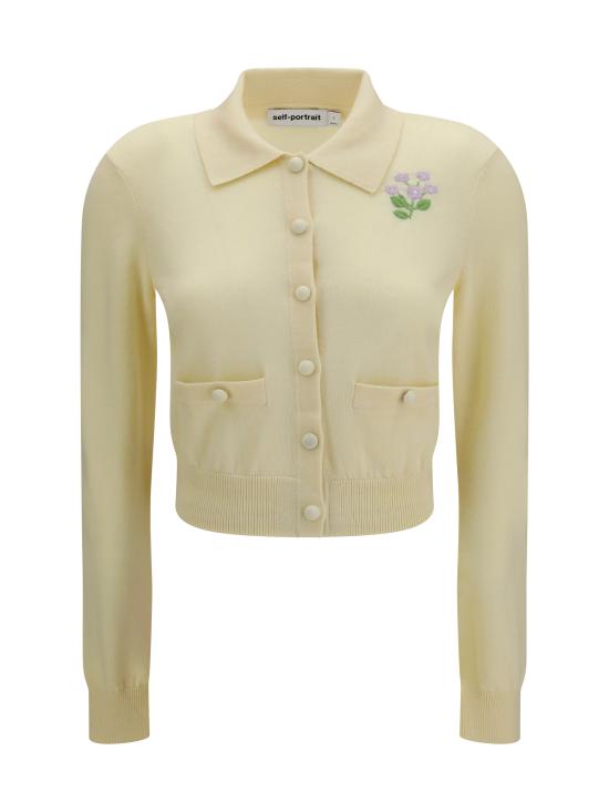 26FW 셀프 포트레이트 가디건 PF26143CAY YELLOW