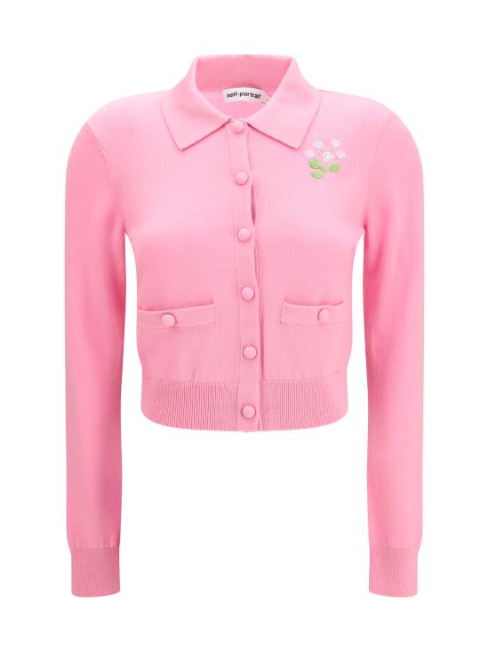 26FW 셀프 포트레이트 가디건 PF26143CP PINK