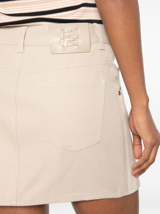 26FW 펜디 숏 스커트 FLQ611 AW8IF1WX0 Beige - FENDI
